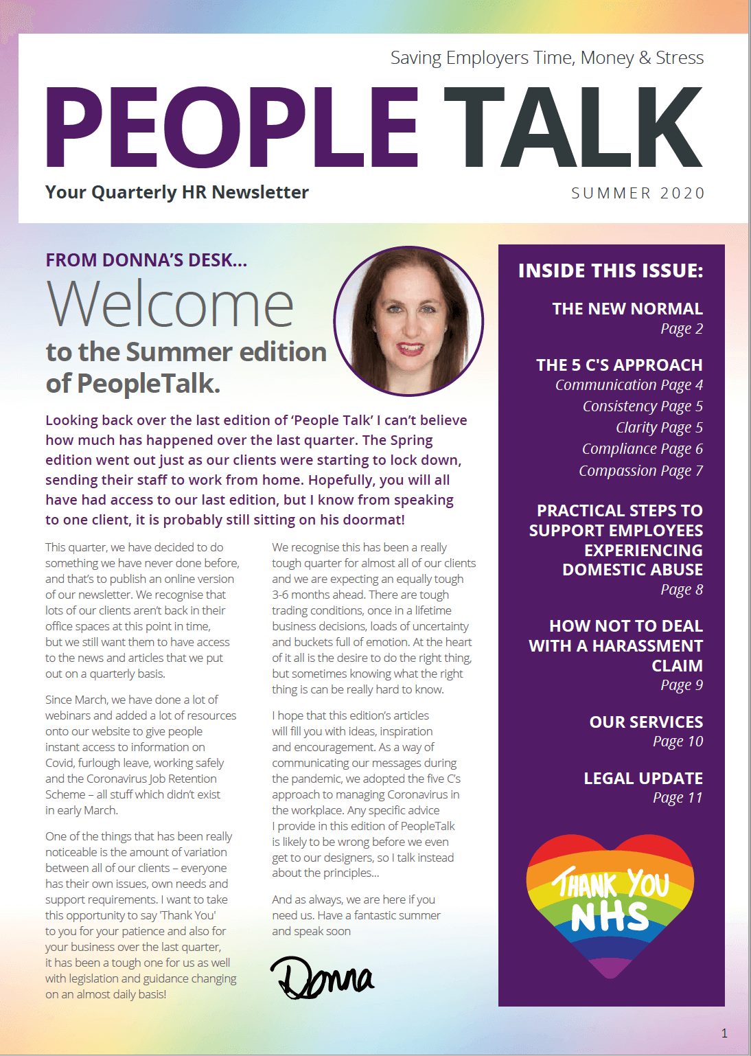 PeopleTalk Client Newsletter DOHR HR And Recruitment For SMEs PeopleTalk Client Newsletter DOHR HR And Recruitment For SMEs